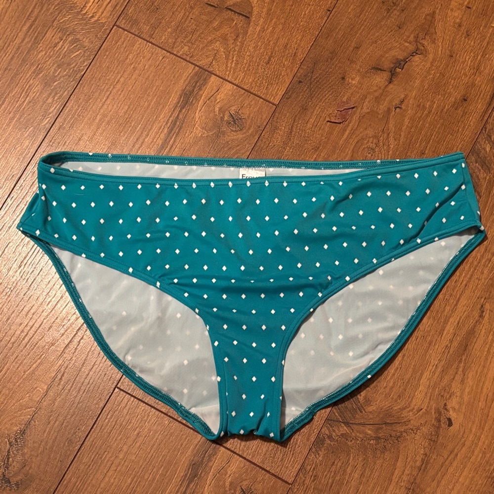 Freya Teal Diamond Print Bikini Bottom
